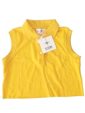 SEEK The Label Crop Top Yellow XS